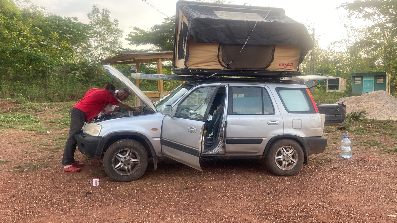 Een Spaanse auto met problemen