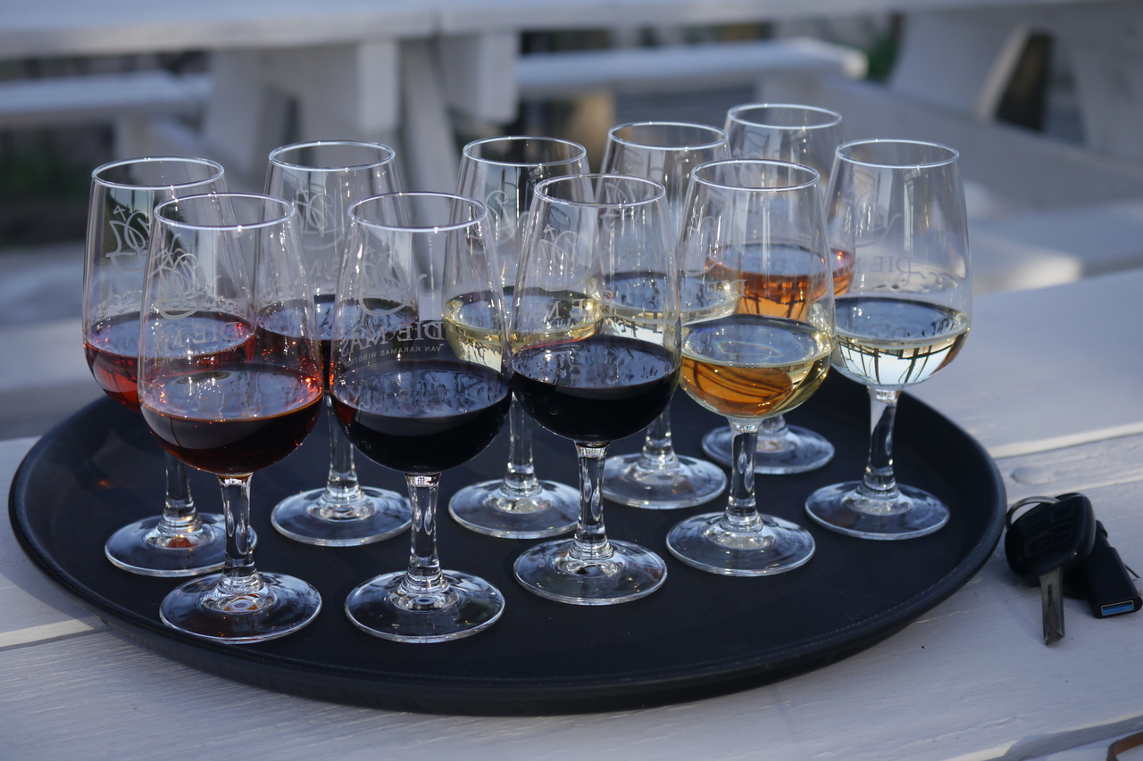 Wijnproeven aan de Oranje Rivier